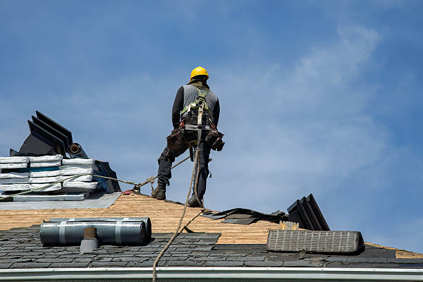 Professional Roofing technician working in Churchville, MD